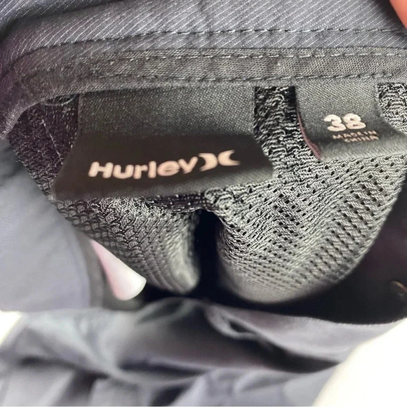 Hurley Mens 38 Shorts Navy Nike Dri Fit Hybrid Chino Skateboard Beach Stretch - Picture 5 of 9